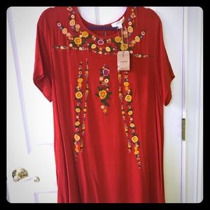 Red umgee dress